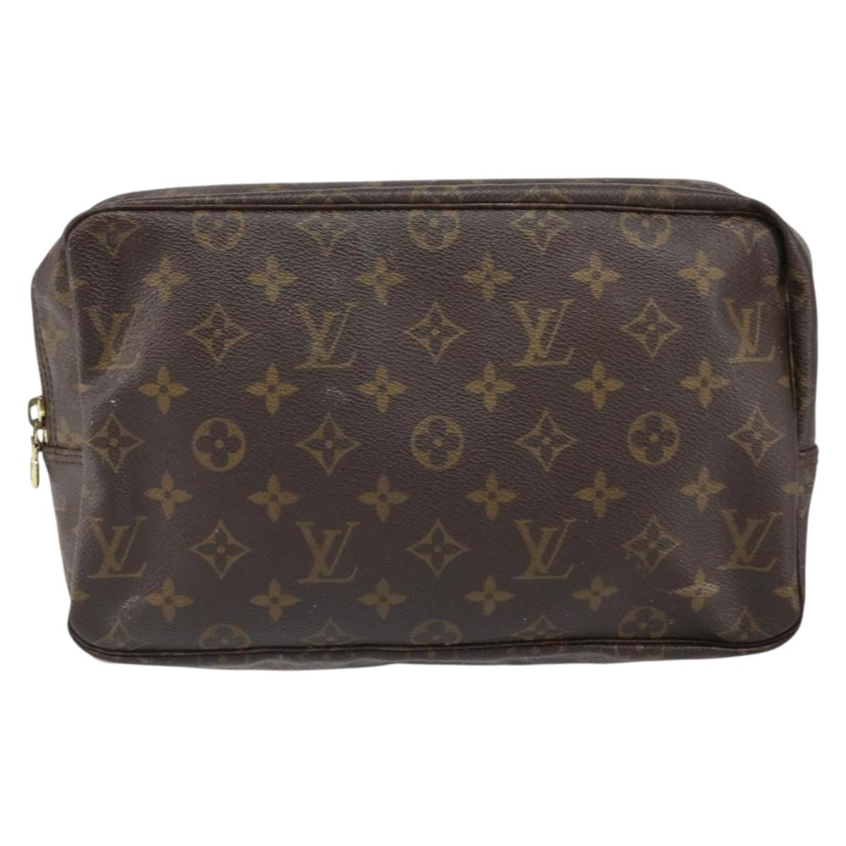 LOUIS VUITTON Monogram Trousse Toilette 28 Clutch Bag M47522 LV Auth ka1964