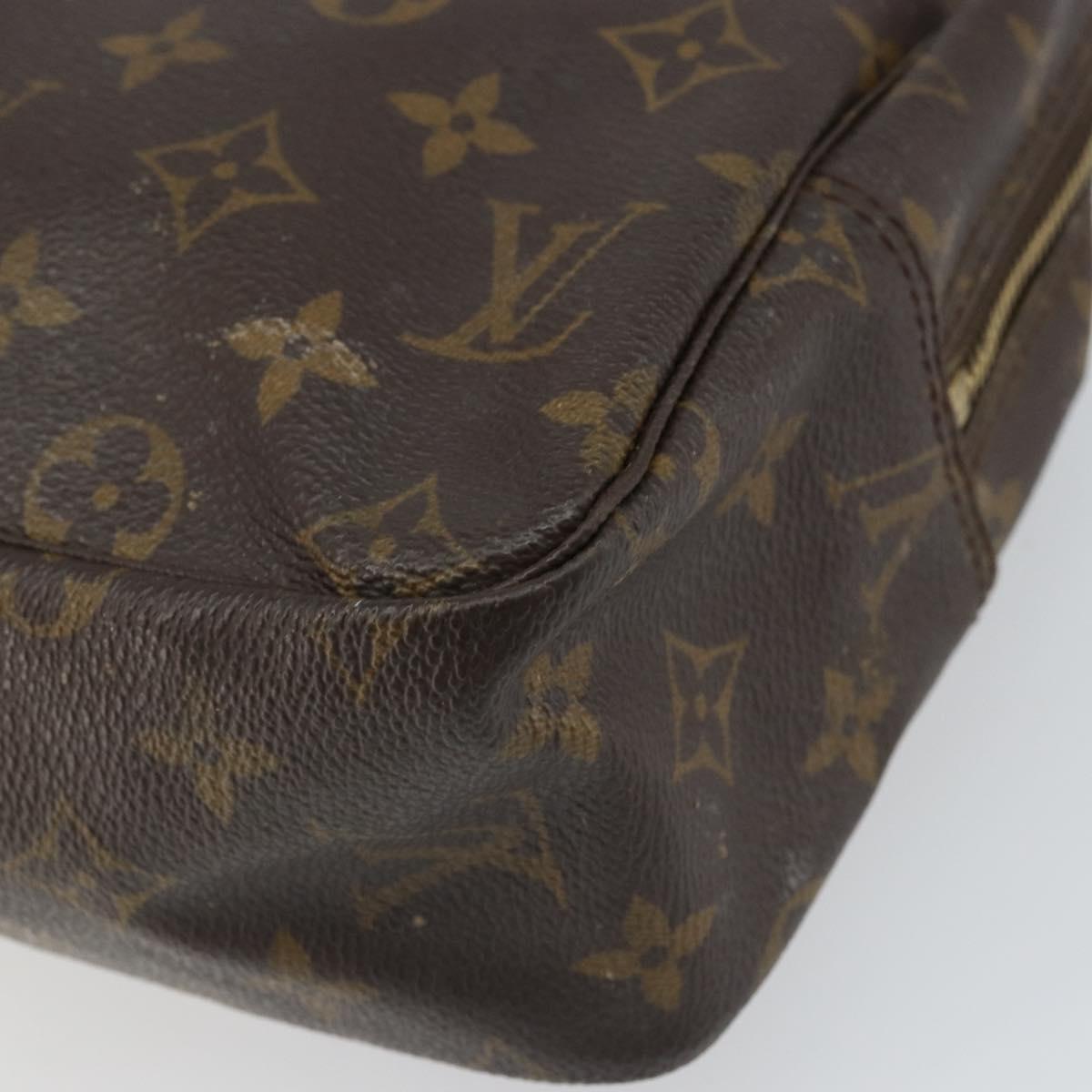 LOUIS VUITTON Monogram Trousse Toilette 28 Clutch Bag M47522 LV Auth ka1964