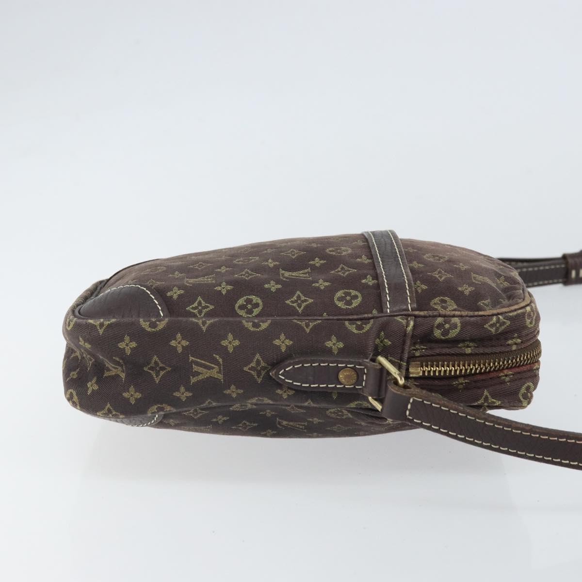 LOUIS VUITTON Monogram Mini Lin Danube Shoulder Bag Ebene M95228 LV Auth ka1965