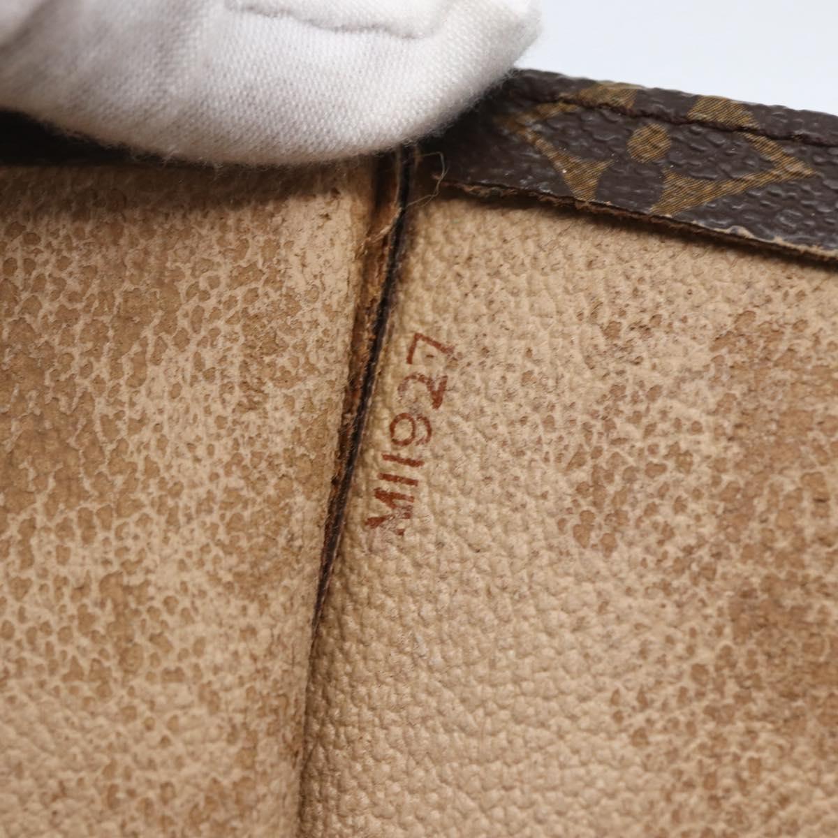 LOUIS VUITTON Monogram Sac Plat Hand Bag M51140 LV Auth ka1968