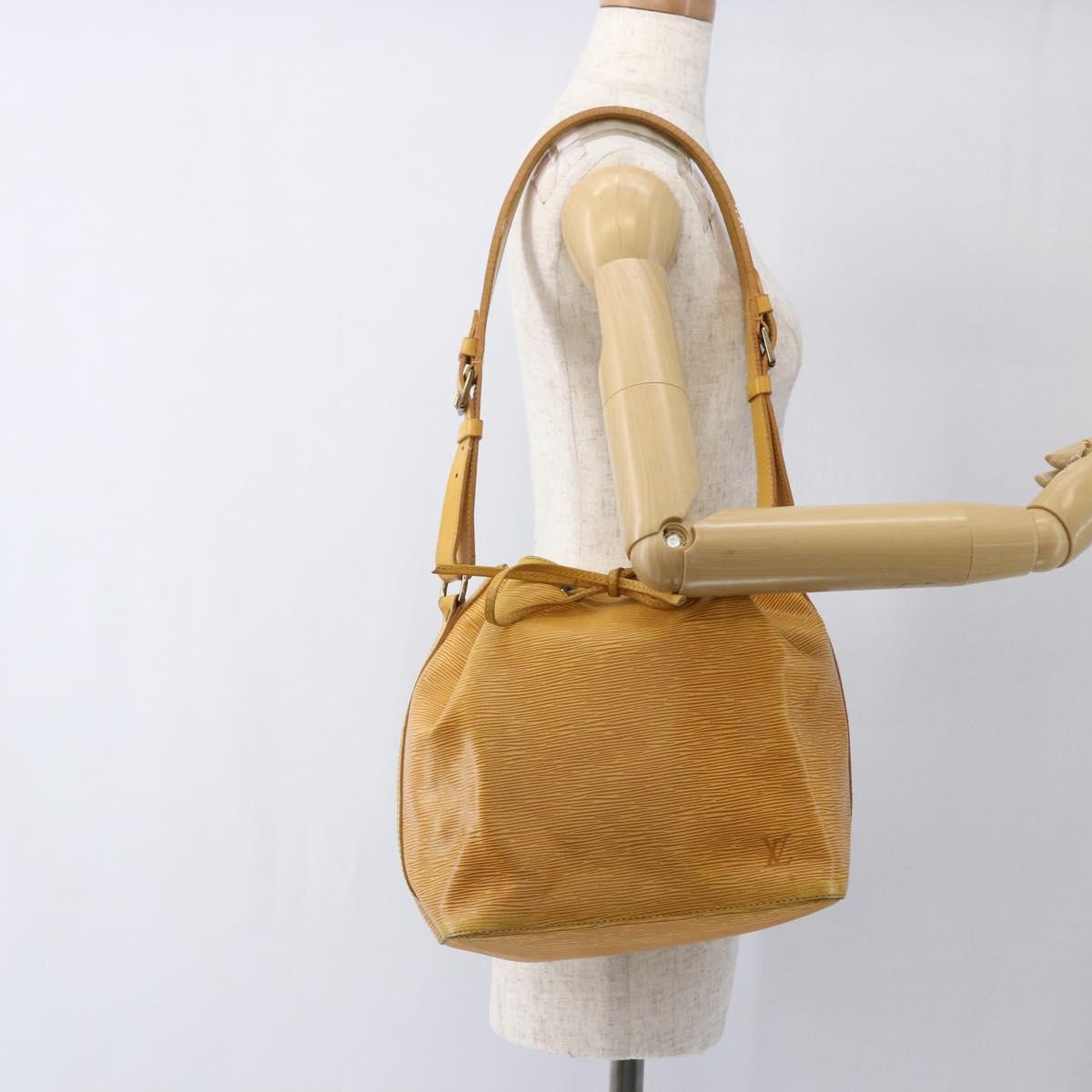 LOUIS VUITTON Epi Petit Noe Shoulder Bag Yellow M44109 LV Auth ka1972