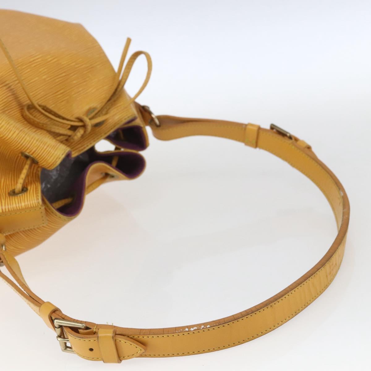 LOUIS VUITTON Epi Petit Noe Shoulder Bag Yellow M44109 LV Auth ka1972