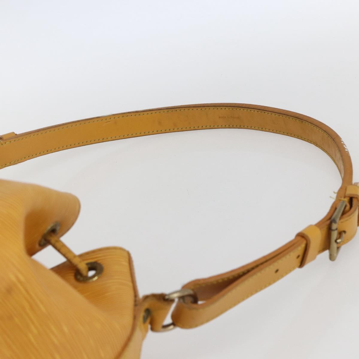 LOUIS VUITTON Epi Petit Noe Shoulder Bag Yellow M44109 LV Auth ka1972