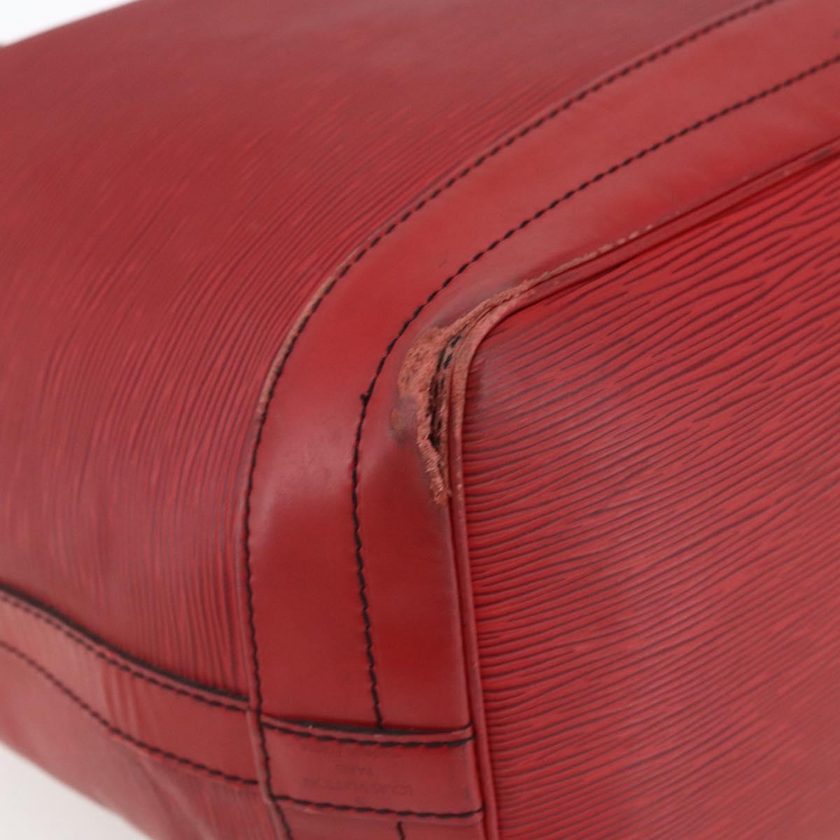LOUIS VUITTON Epi Noe Shoulder Bag Red M44007 LV Auth ka1975