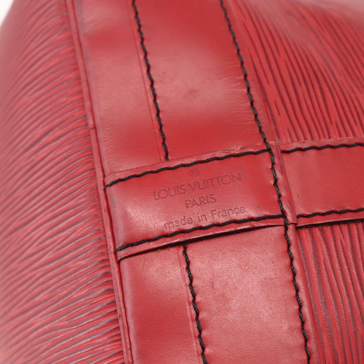 LOUIS VUITTON Epi Noe Shoulder Bag Red M44007 LV Auth ka1975