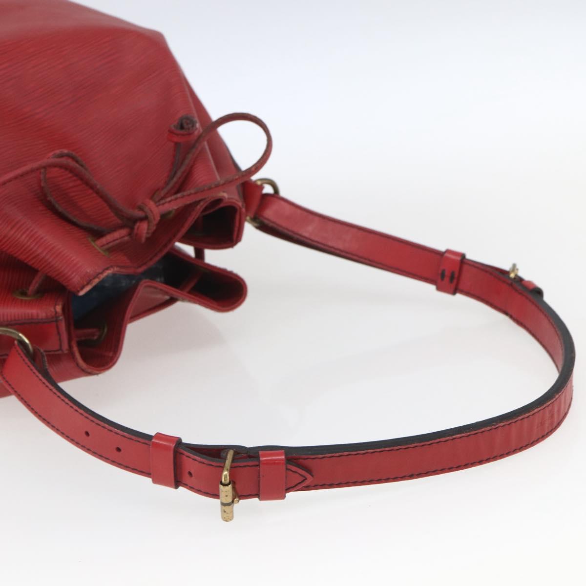 LOUIS VUITTON Epi Noe Shoulder Bag Red M44007 LV Auth ka1975