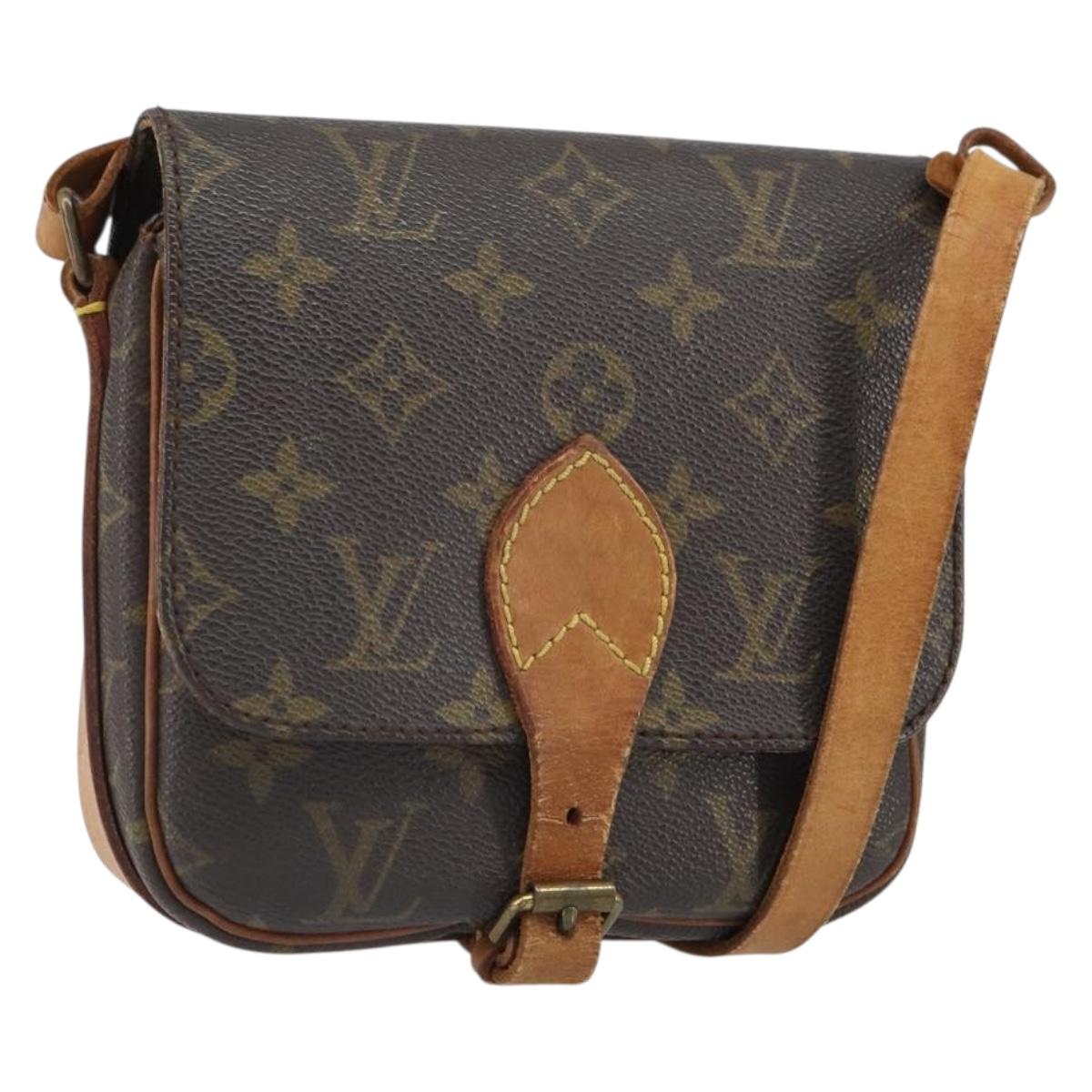LOUIS VUITTON Monogram Cartouchiere PM Shoulder Bag M51254 LV Auth ka1976