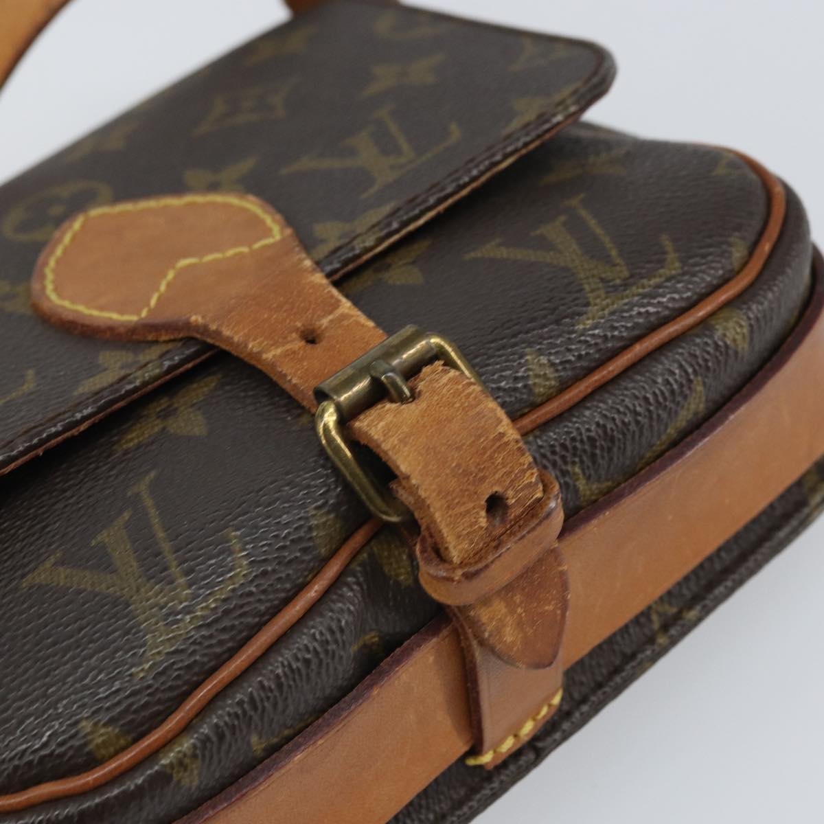 LOUIS VUITTON Monogram Cartouchiere PM Shoulder Bag M51254 LV Auth ka1976