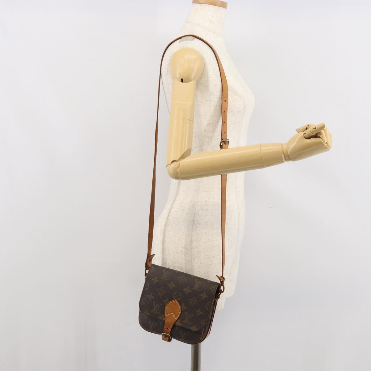 LOUIS VUITTON Monogram Cartouchiere PM Shoulder Bag M51254 LV Auth ka1976