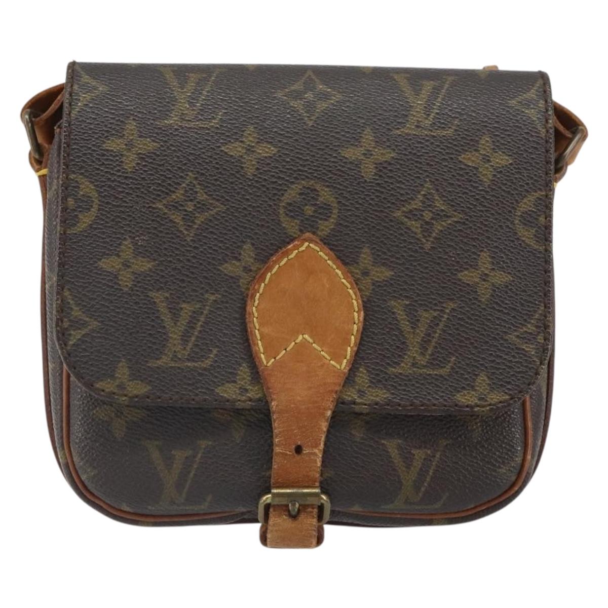 LOUIS VUITTON Monogram Cartouchiere PM Shoulder Bag M51254 LV Auth ka1976