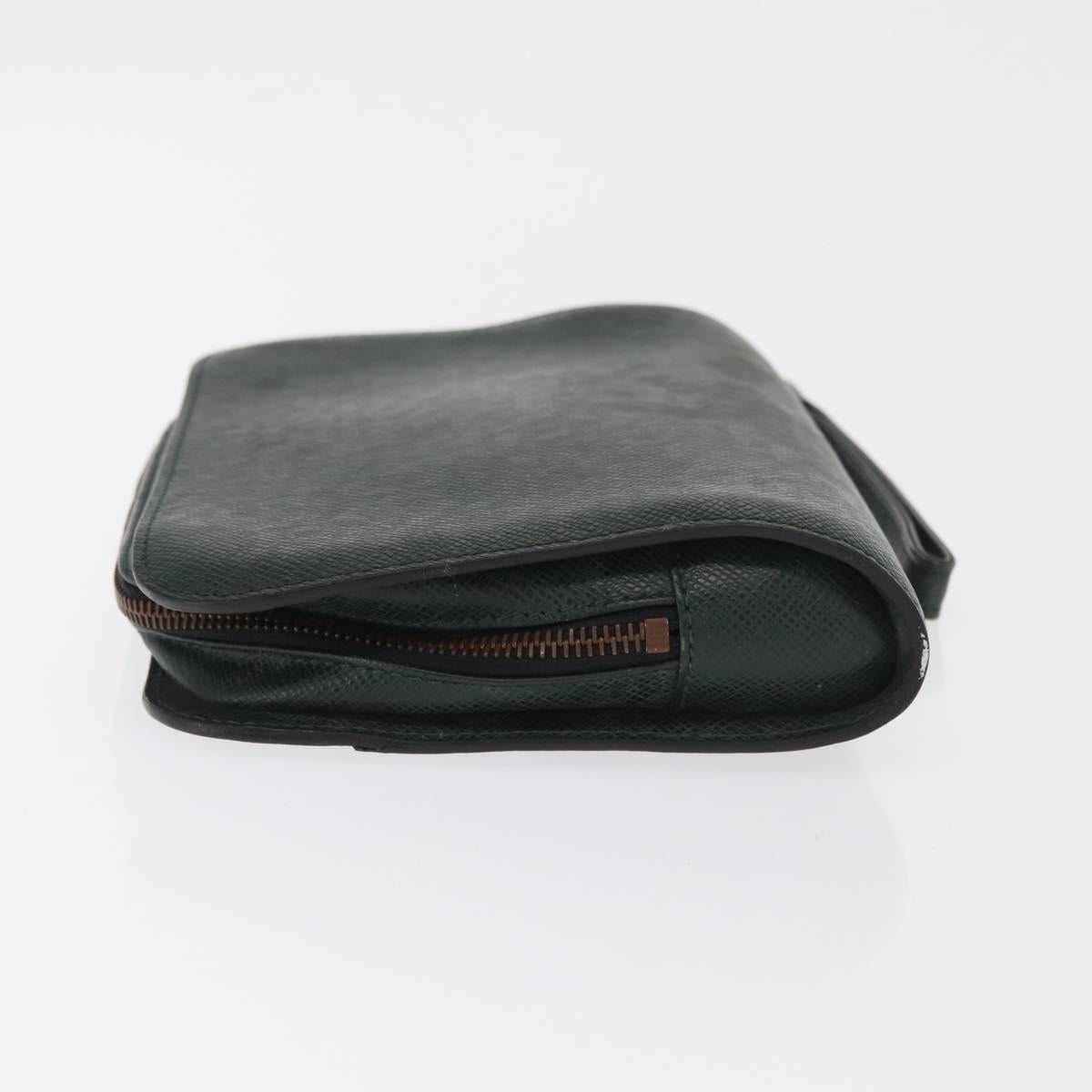 LOUIS VUITTON Taiga Baikal Clutch Bag Epicea M30184 LV Auth ka1986