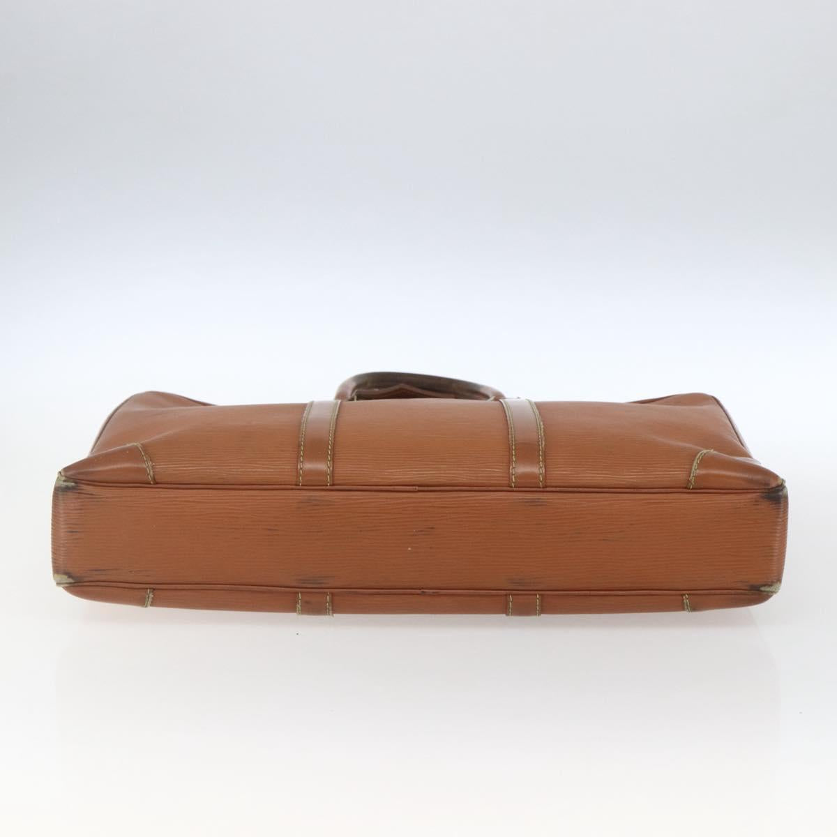 LOUIS VUITTON Epi Porte Documents Voyage Business Bag Brown M54478 Auth ka1990