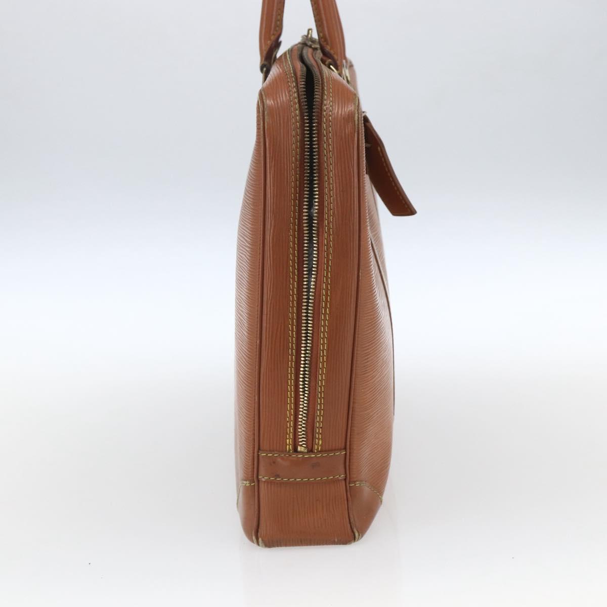 LOUIS VUITTON Epi Porte Documents Voyage Business Bag Brown M54478 Auth ka1990
