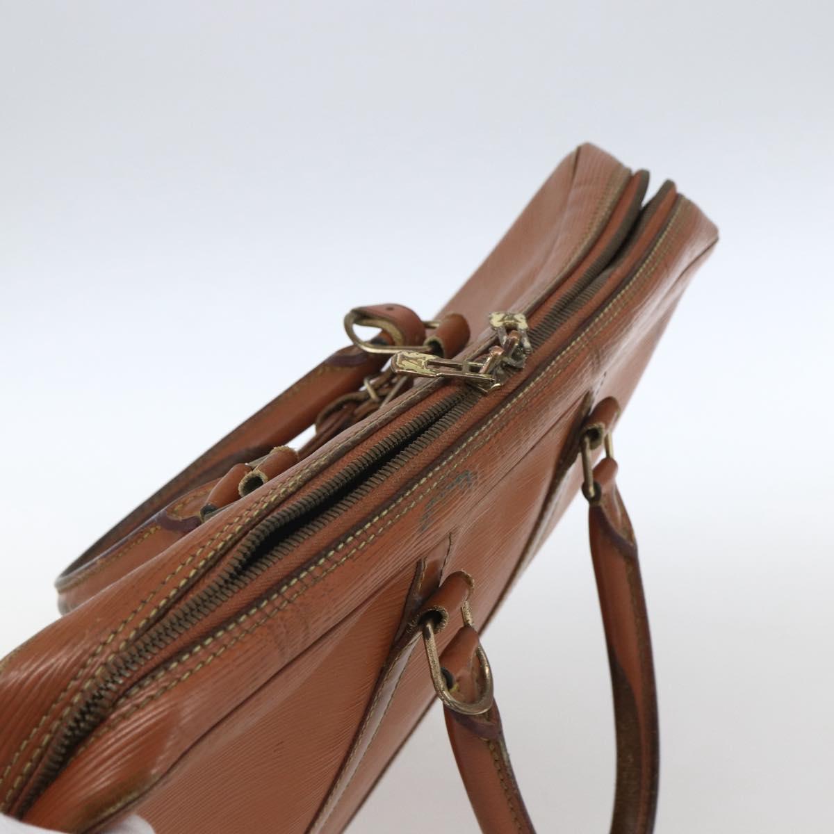LOUIS VUITTON Epi Porte Documents Voyage Business Bag Brown M54478 Auth ka1990