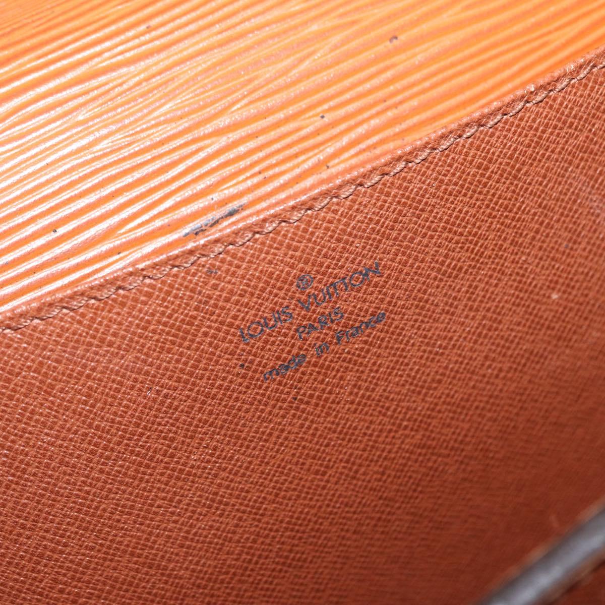 LOUIS VUITTON Epi Serviette Conseiller Briefcase Zipangu Gold M54428 Auth ka1991