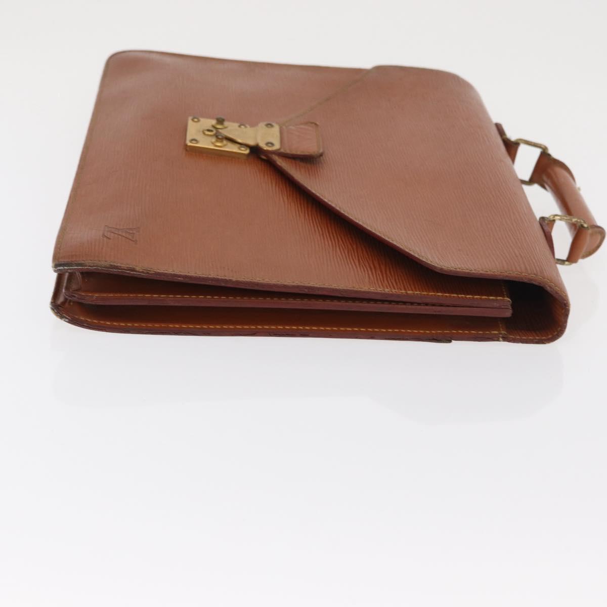 LOUIS VUITTON Epi Serviette Conseiller Briefcase Zipangu Gold M54428 Auth ka1991