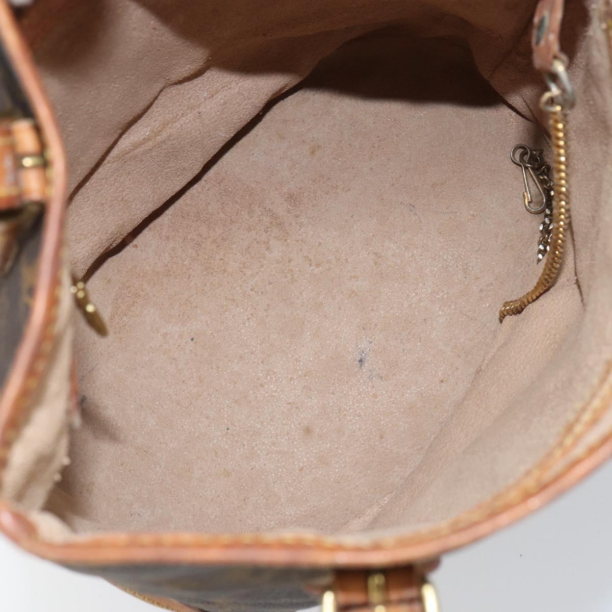 LOUIS VUITTON Monogram Bucket PM Shoulder Bag M42238 LV Auth ka1993