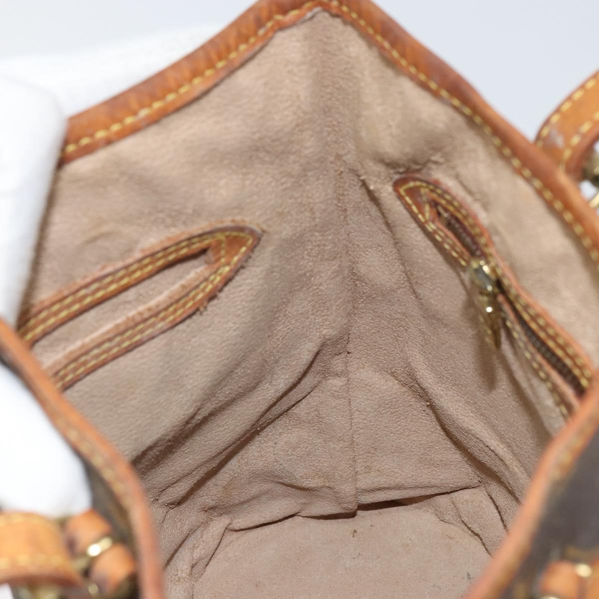 LOUIS VUITTON Monogram Bucket PM Shoulder Bag M42238 LV Auth ka1993