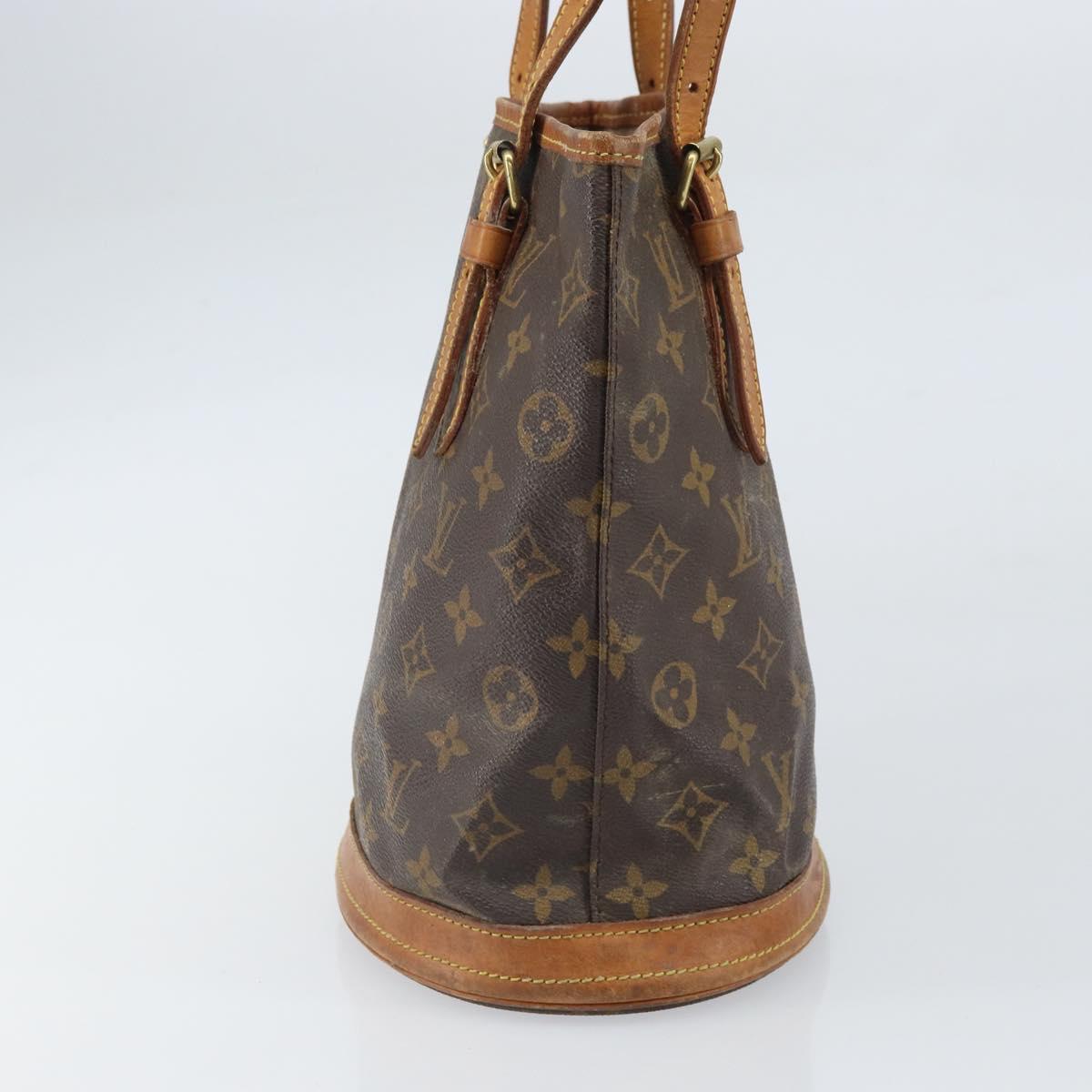 LOUIS VUITTON Monogram Bucket PM Shoulder Bag M42238 LV Auth ka1993
