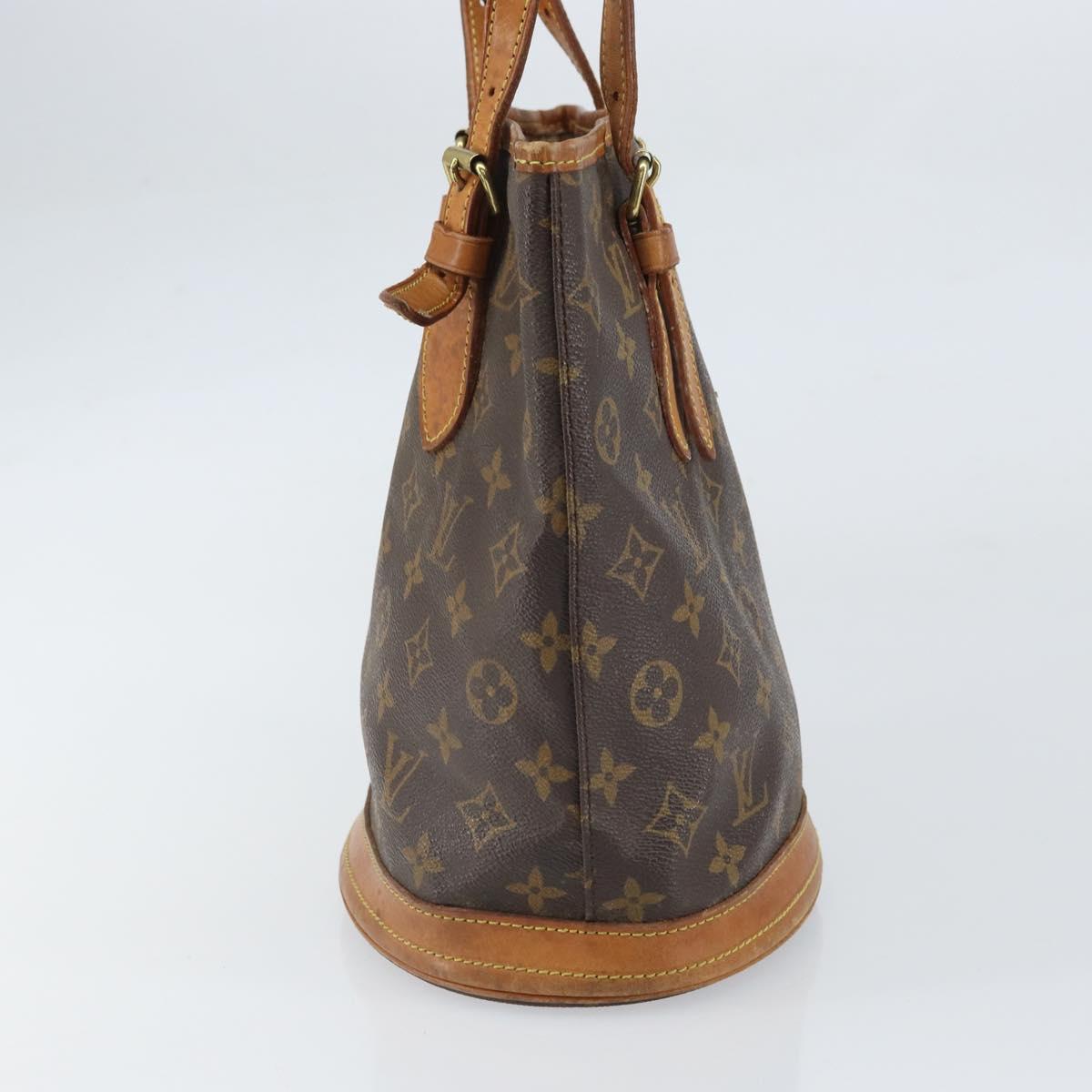LOUIS VUITTON Monogram Bucket PM Shoulder Bag M42238 LV Auth ka1993