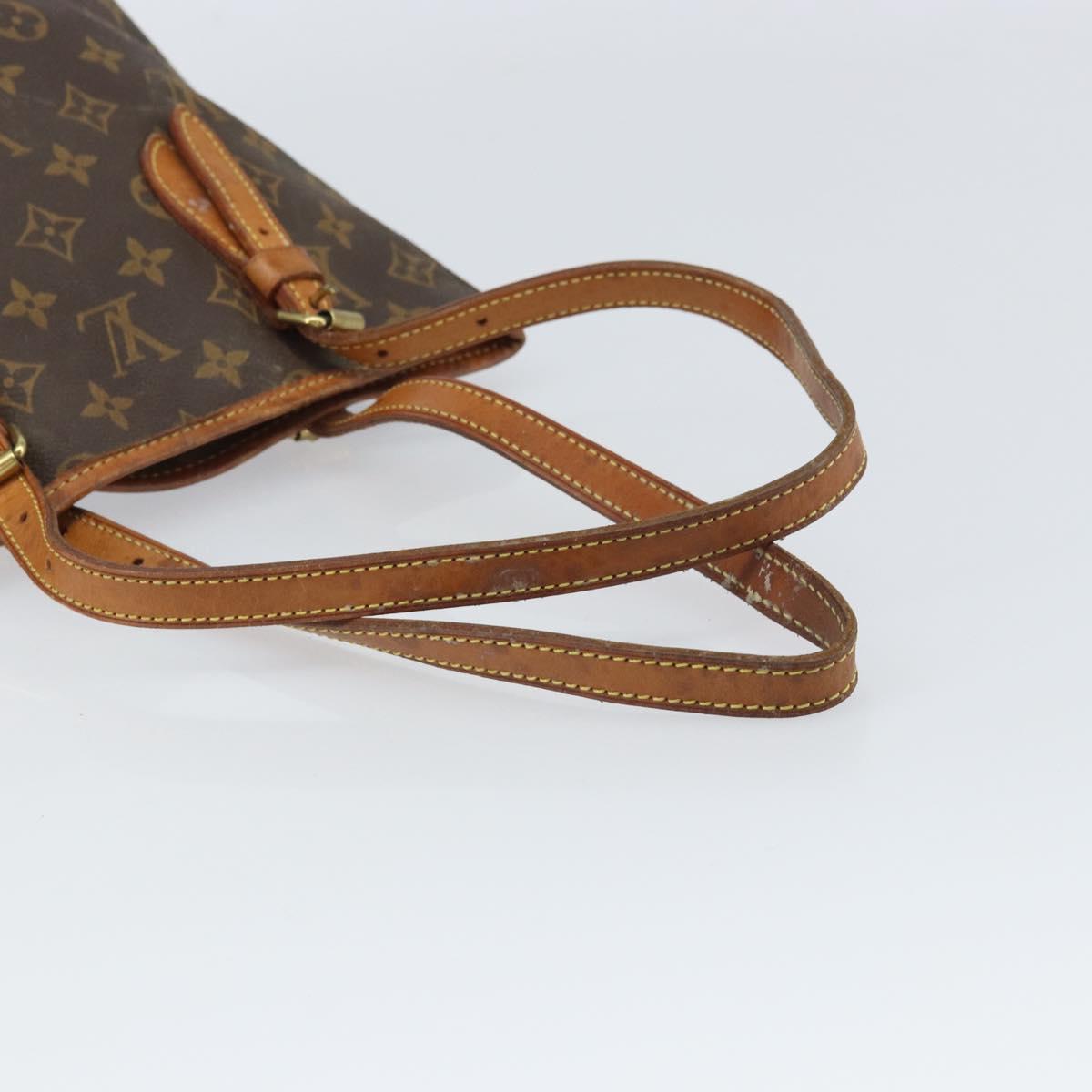 LOUIS VUITTON Monogram Bucket PM Shoulder Bag M42238 LV Auth ka1993