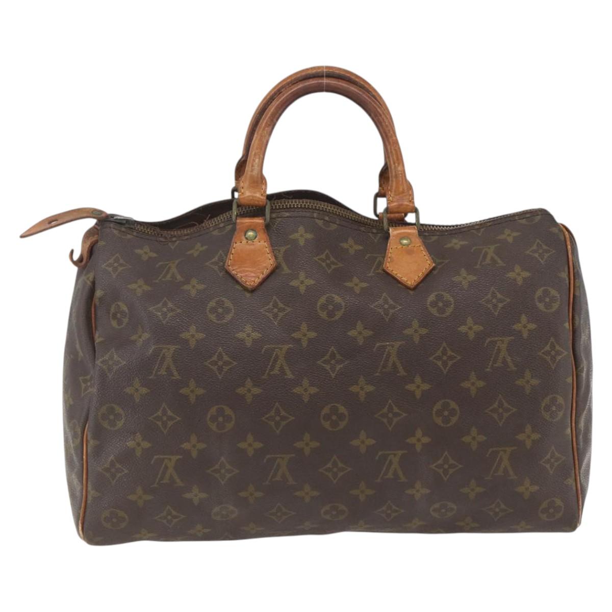 LOUIS VUITTON Monogram Speedy 30 Hand Bag M41526 LV Auth ka2002