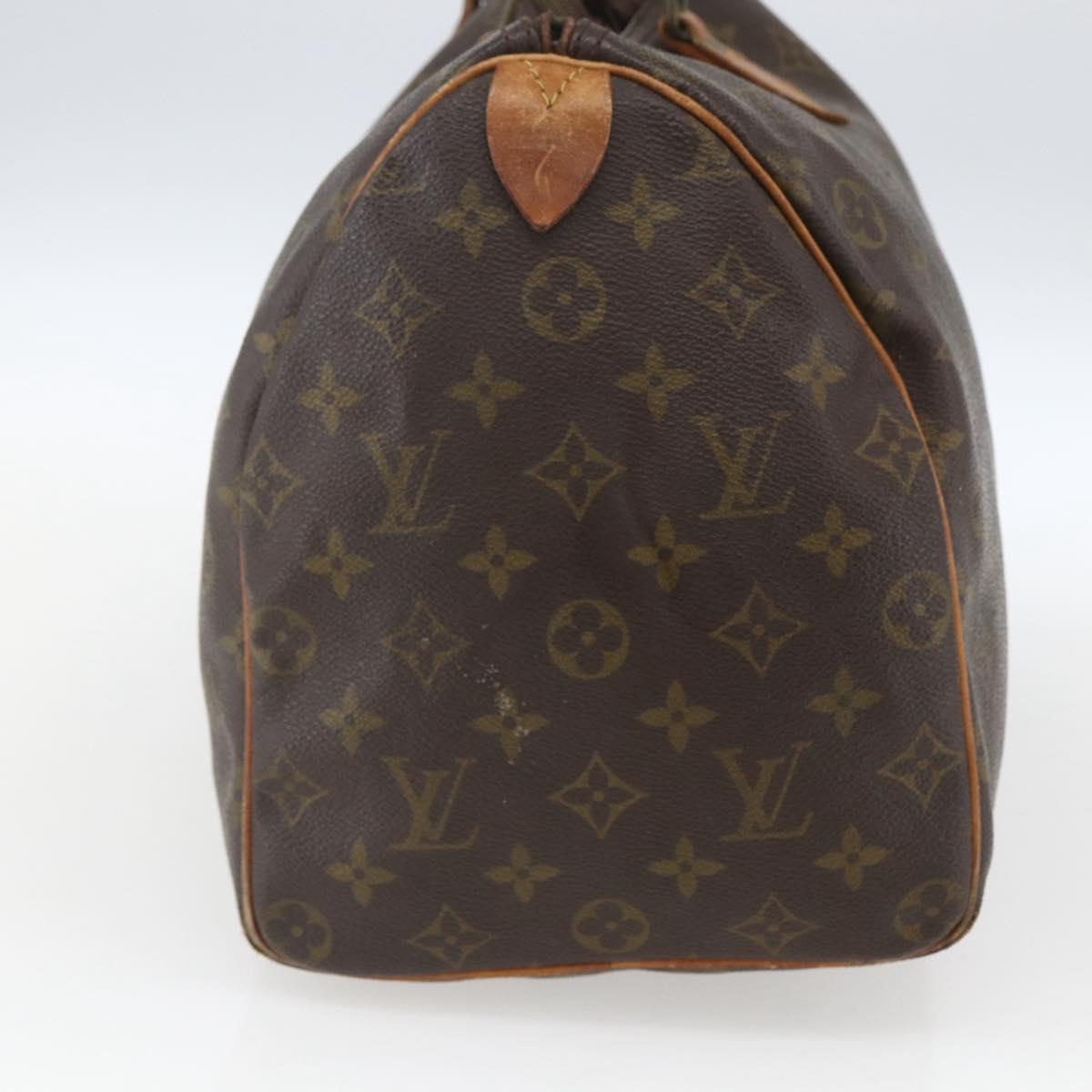 LOUIS VUITTON Monogram Speedy 30 Hand Bag M41526 LV Auth ka2002
