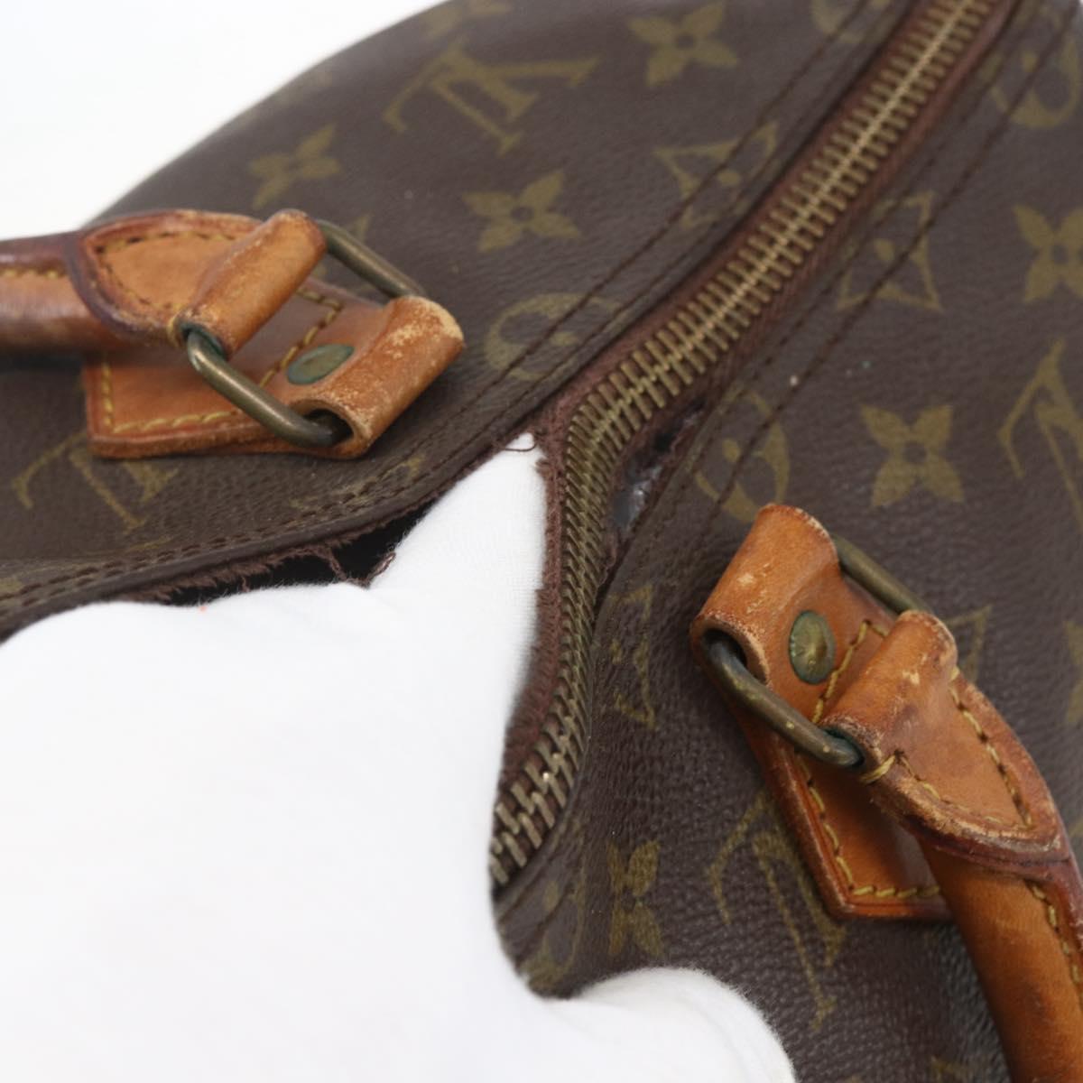 LOUIS VUITTON Monogram Speedy 30 Hand Bag M41526 LV Auth ka2002