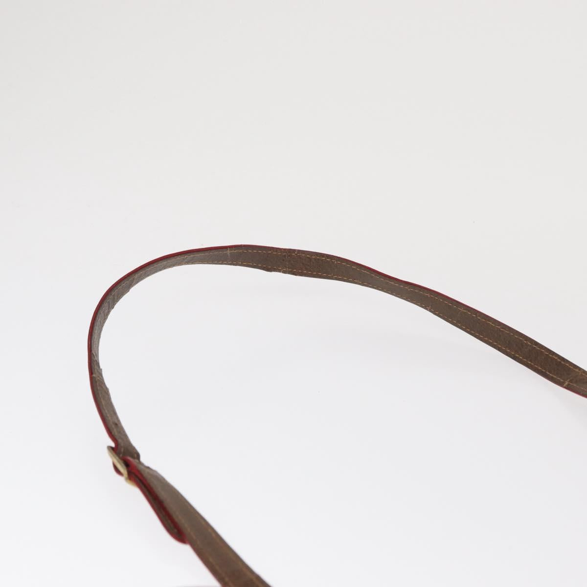 GUCCI GG Supreme Web Sherry Line Bag PVC Beige Gold 001 261 1086 Auth ka2010