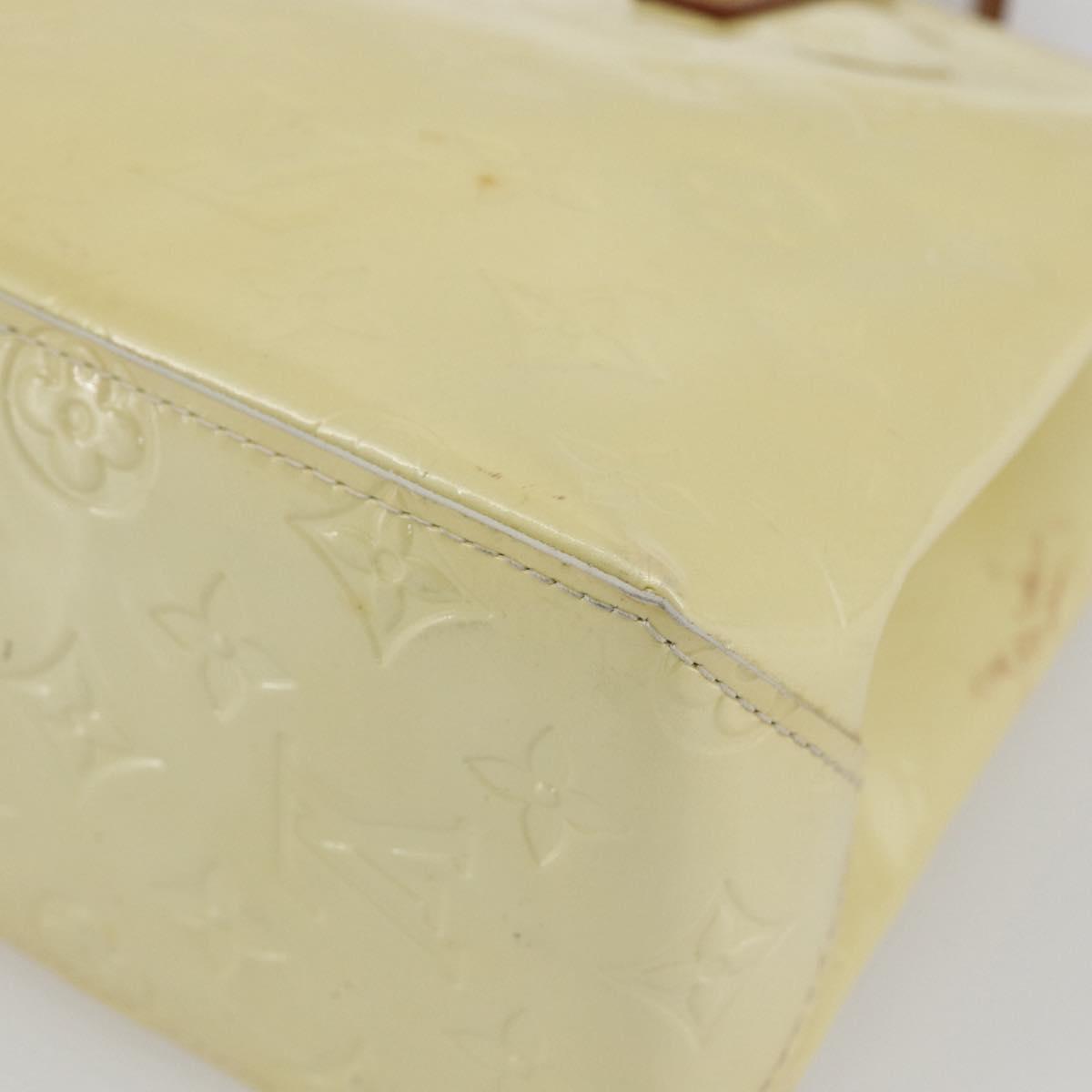 LOUIS VUITTON Monogram Vernis Reade PM Hand Bag Perle M91336 LV Auth ka2021