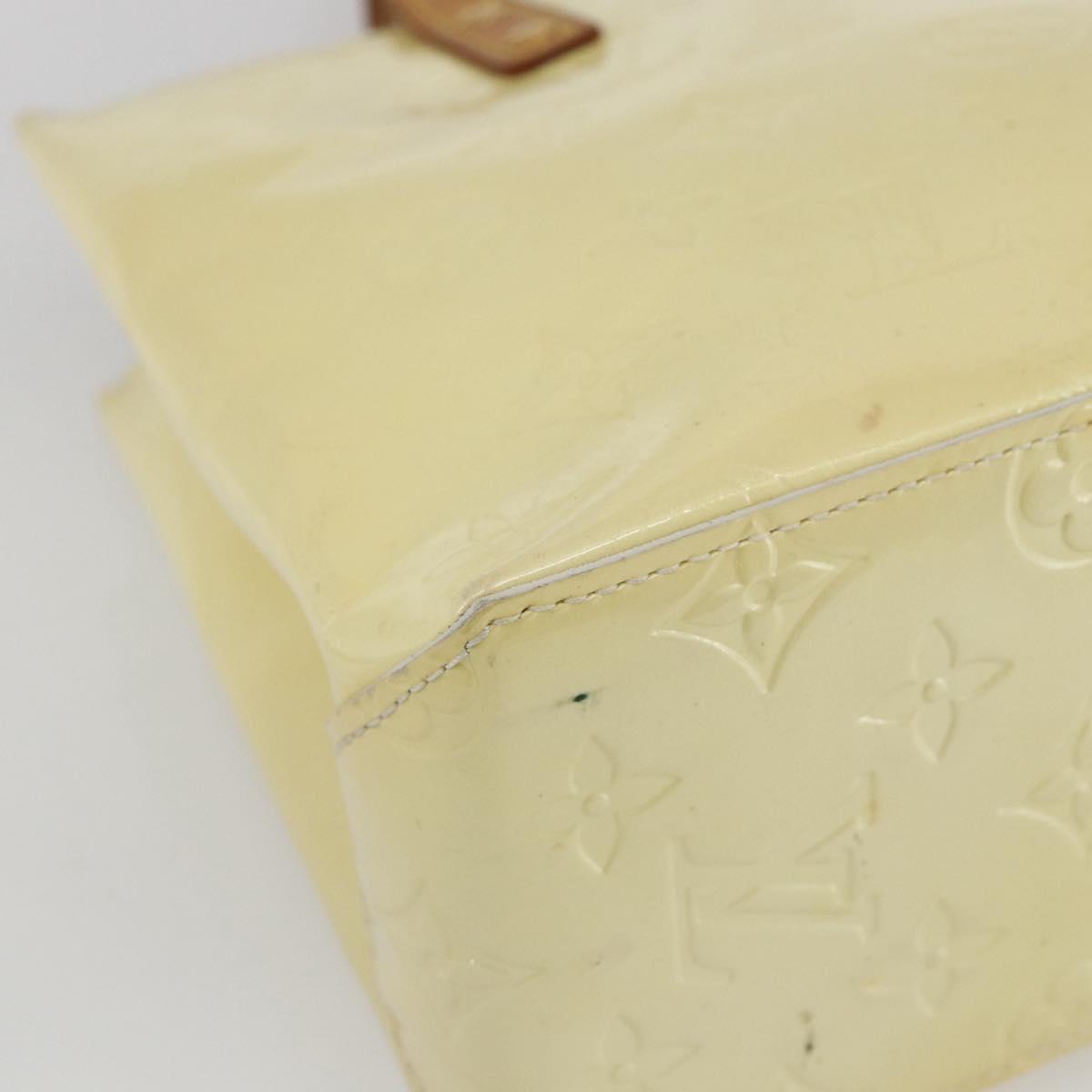 LOUIS VUITTON Monogram Vernis Reade PM Hand Bag Perle M91336 LV Auth ka2021