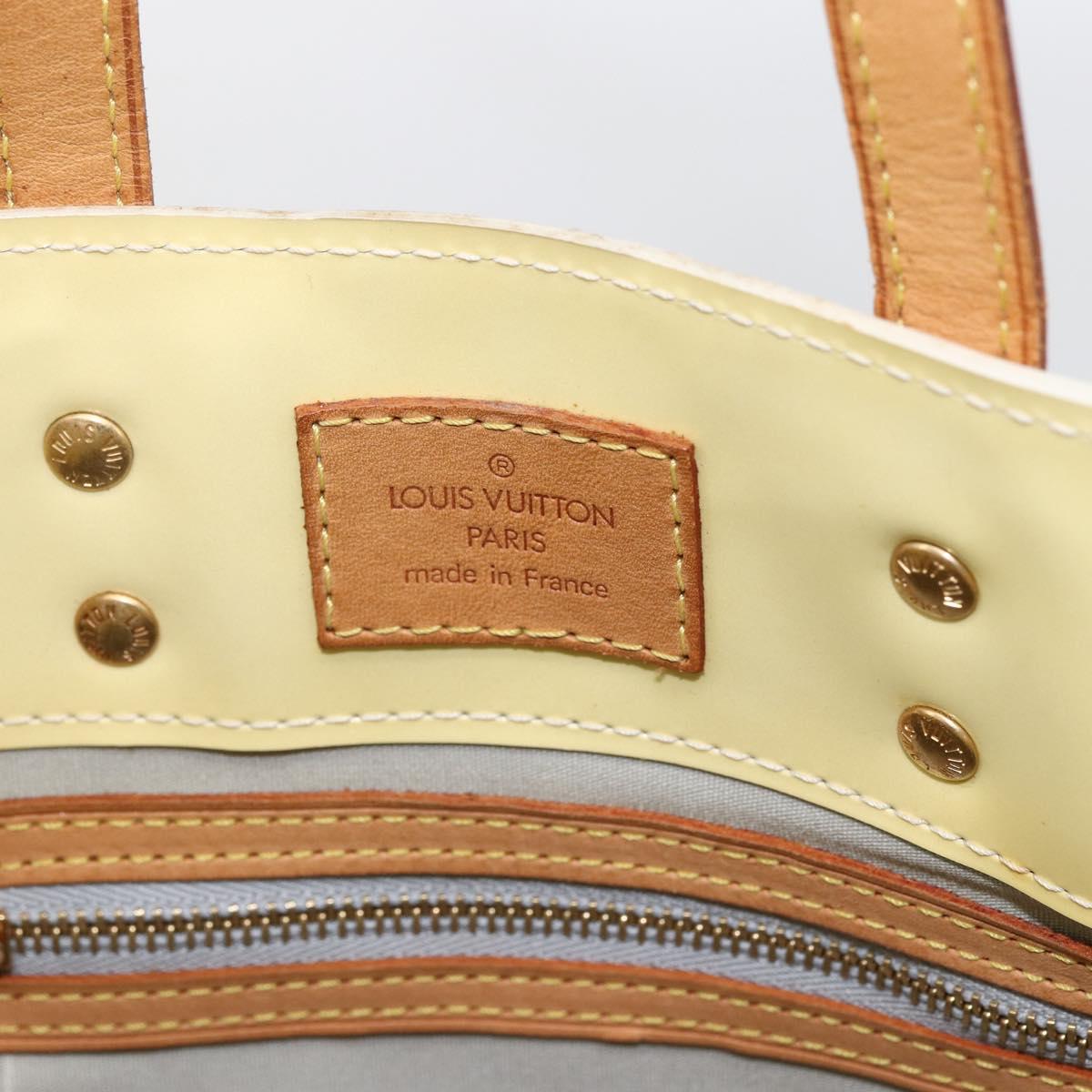 LOUIS VUITTON Monogram Vernis Reade PM Hand Bag Perle M91336 LV Auth ka2021
