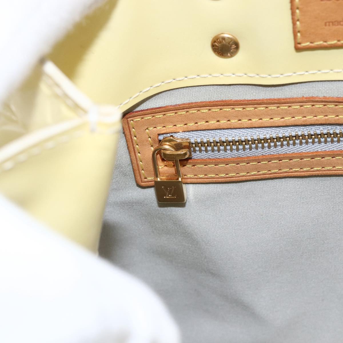 LOUIS VUITTON Monogram Vernis Reade PM Hand Bag Perle M91336 LV Auth ka2021