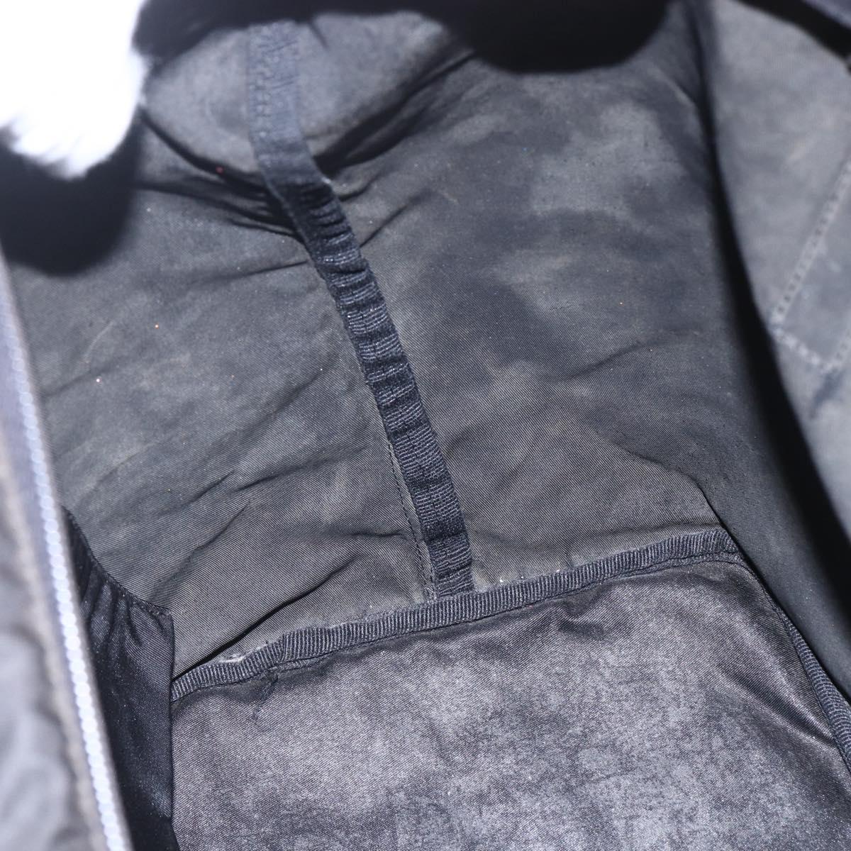 PRADA Shoulder Bag Nylon Black Silver Auth ka203