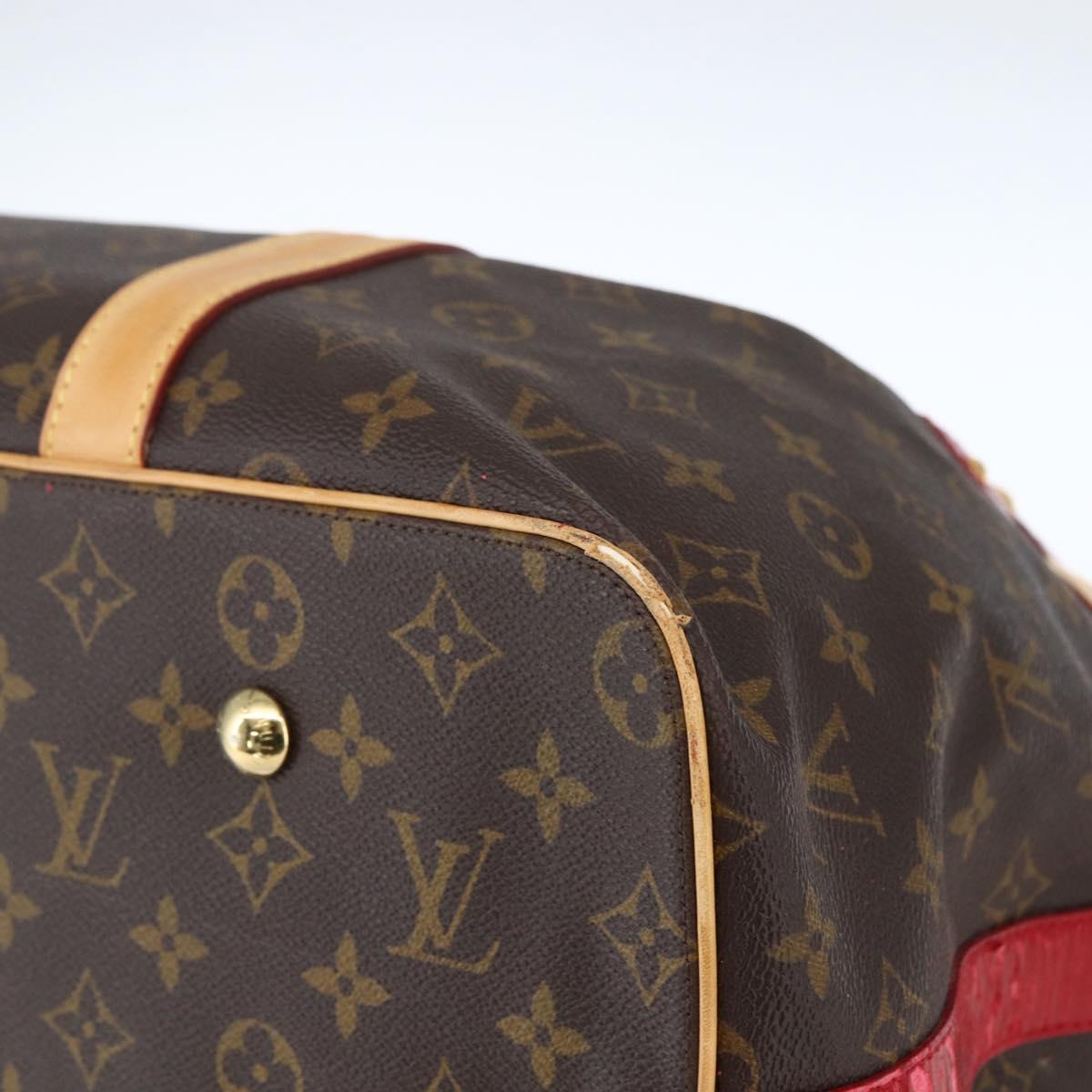 LOUIS VUITTON Monogram Ruby Sarina MM Tote Bag Red M95611 LV Auth ka2035