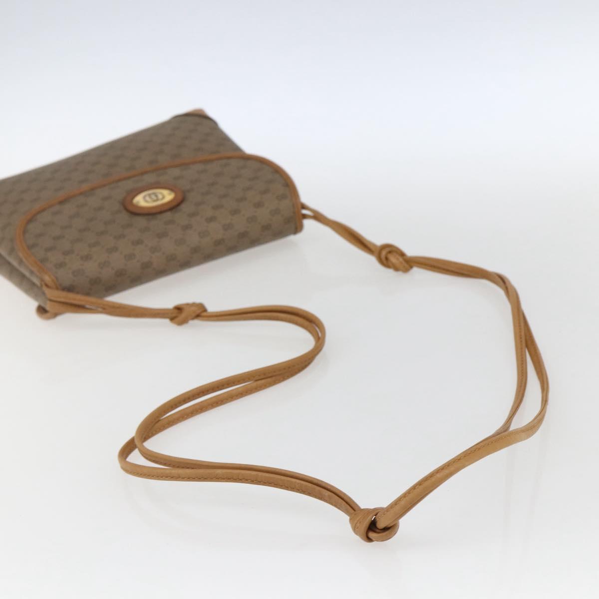 GUCCI Micro GG Supreme Shoulder Bag PVC Beige Gold 14 007 5548 Auth ka2039