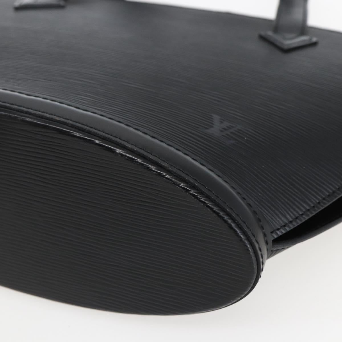 LOUIS VUITTON Epi Saint Jacques Hand Bag Black M52272 LV Auth ka2048