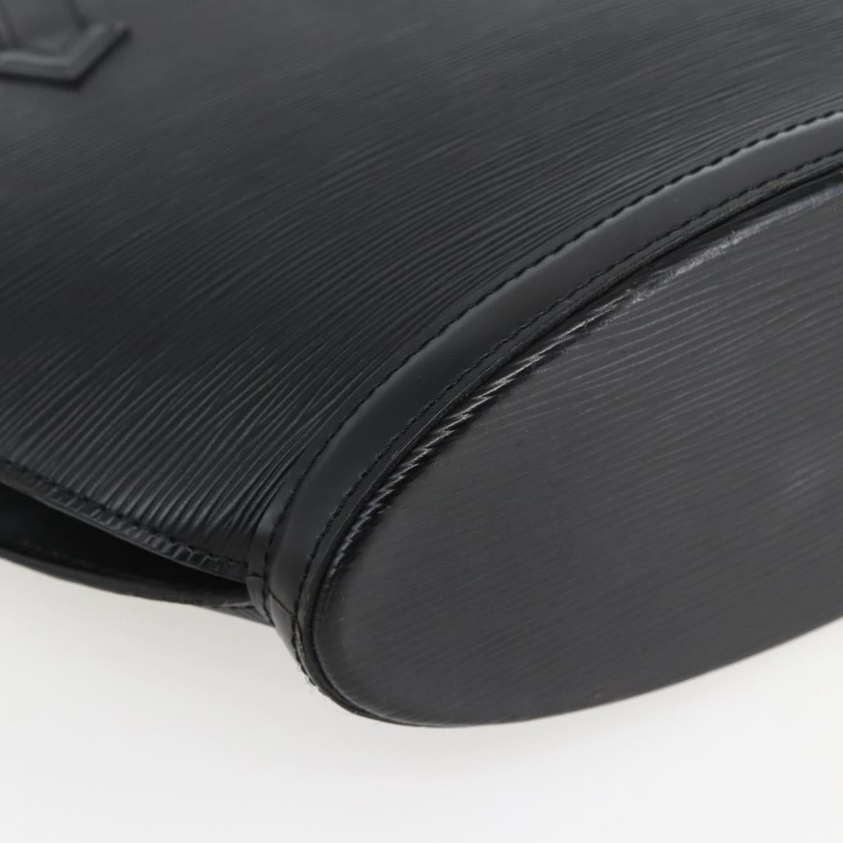 LOUIS VUITTON Epi Saint Jacques Hand Bag Black M52272 LV Auth ka2048