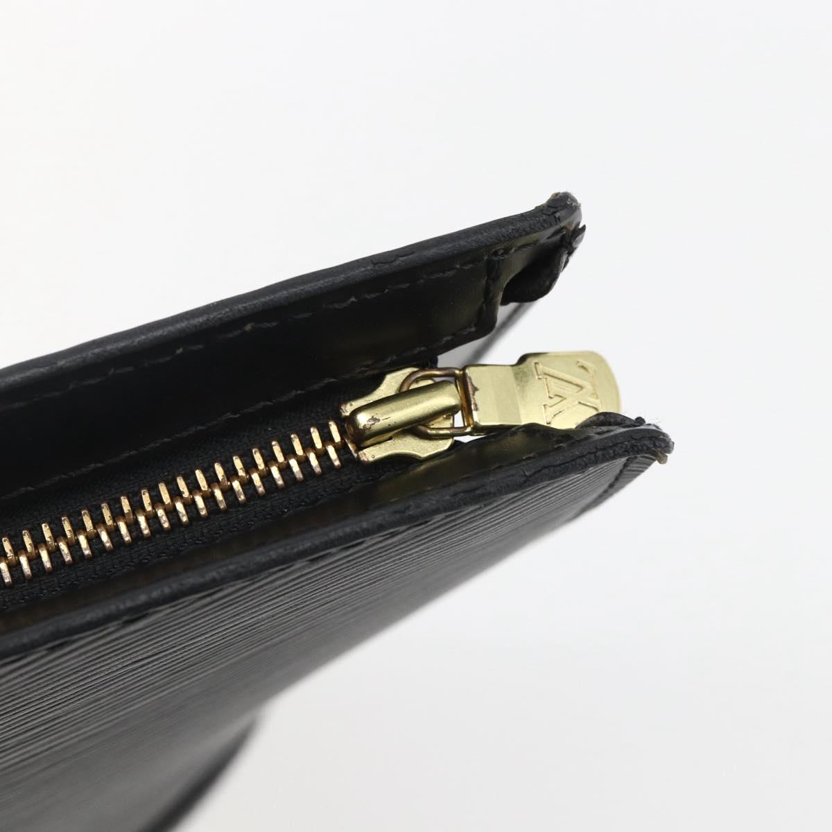 LOUIS VUITTON Epi Saint Jacques Hand Bag Black M52272 LV Auth ka2048