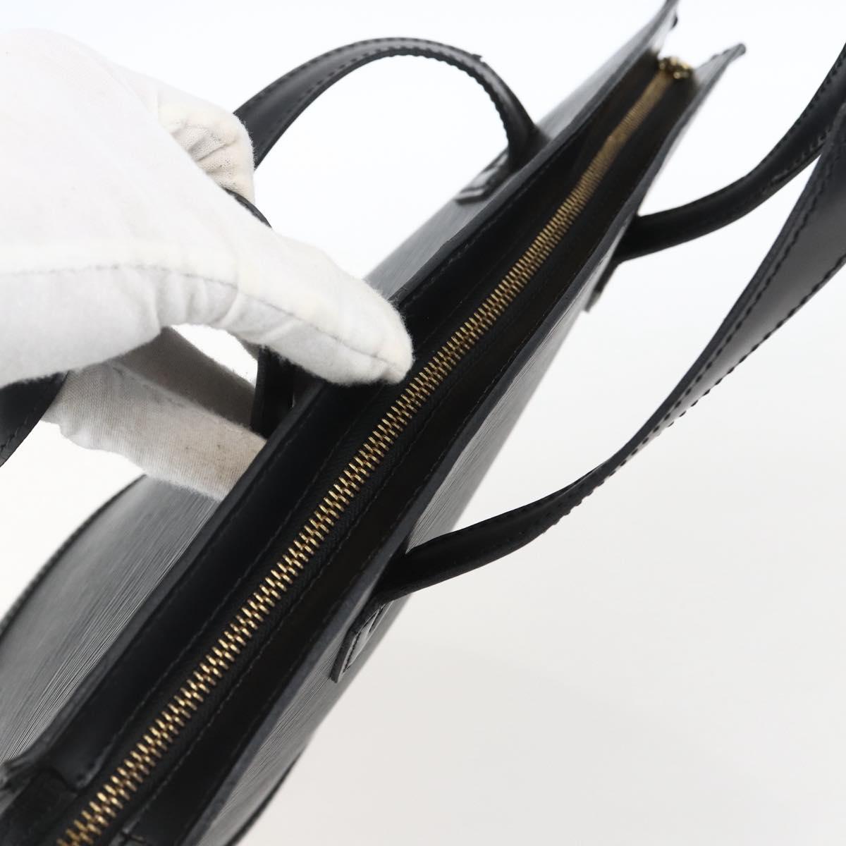 LOUIS VUITTON Epi Saint Jacques Hand Bag Black M52272 LV Auth ka2048