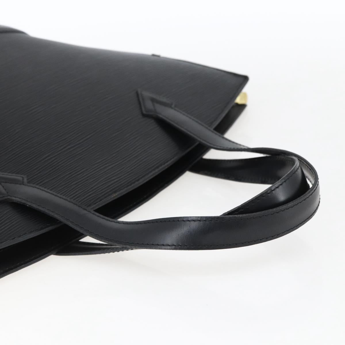 LOUIS VUITTON Epi Saint Jacques Hand Bag Black M52272 LV Auth ka2048