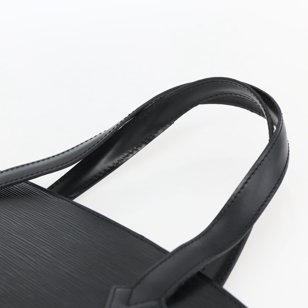 LOUIS VUITTON Epi Saint Jacques Hand Bag Black M52272 LV Auth ka2048