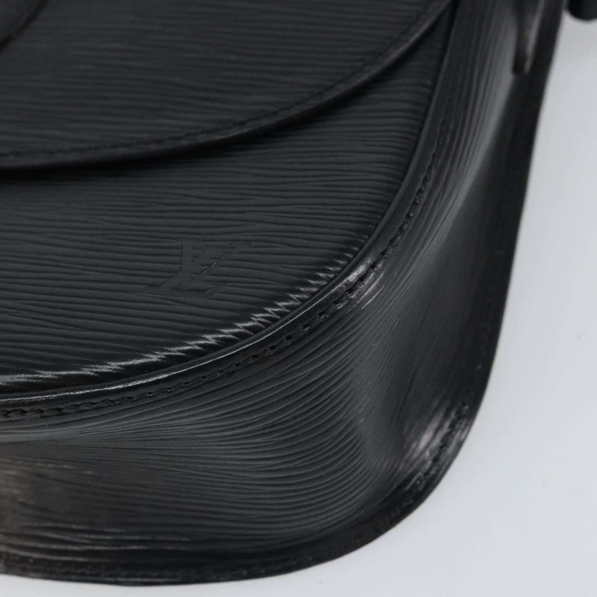 LOUIS VUITTON Epi Saint Cloud GM Shoulder Bag Black Noir M52192 LV Auth ka2049