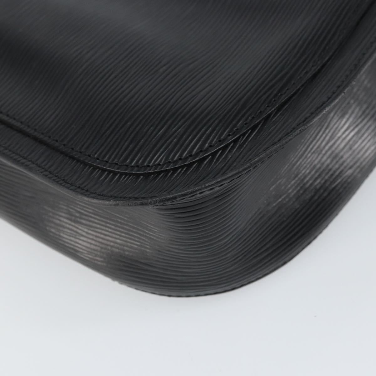 LOUIS VUITTON Epi Saint Cloud GM Shoulder Bag Black Noir M52192 LV Auth ka2049