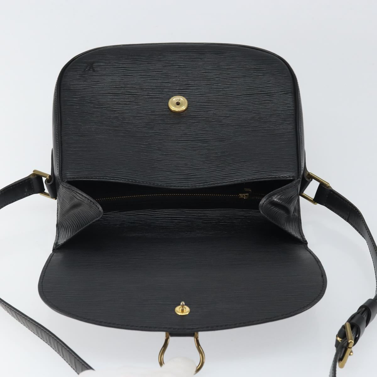 LOUIS VUITTON Epi Saint Cloud GM Shoulder Bag Black Noir M52192 LV Auth ka2049
