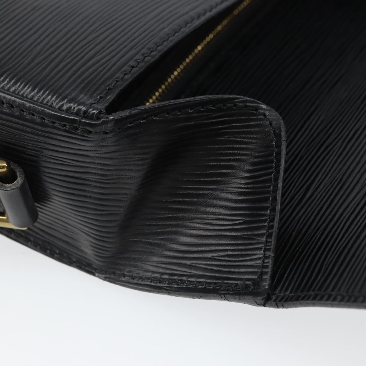 LOUIS VUITTON Epi Saint Cloud GM Shoulder Bag Black Noir M52192 LV Auth ka2049