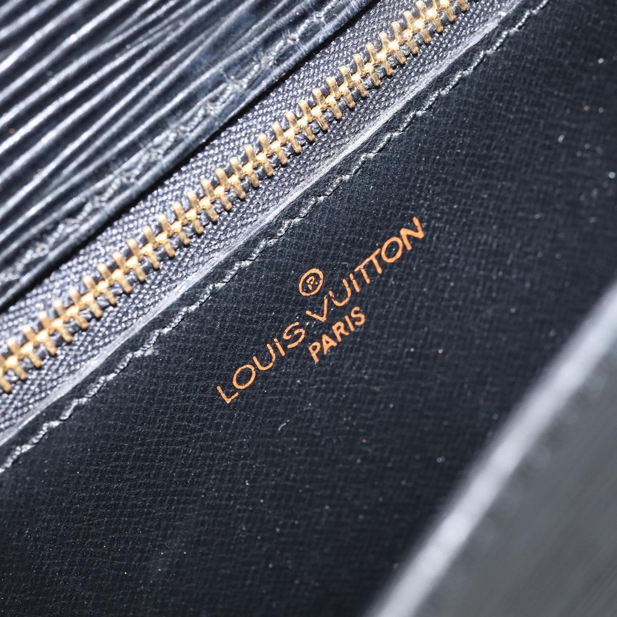 LOUIS VUITTON Epi Saint Cloud GM Shoulder Bag Black Noir M52192 LV Auth ka2049