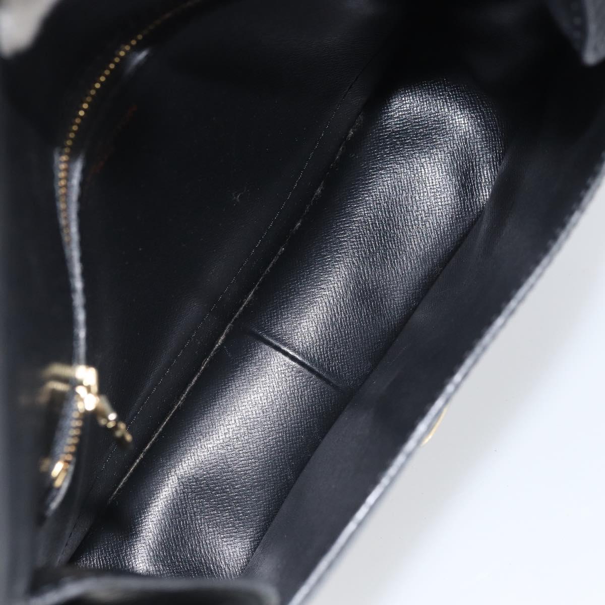 LOUIS VUITTON Epi Saint Cloud GM Shoulder Bag Black Noir M52192 LV Auth ka2049