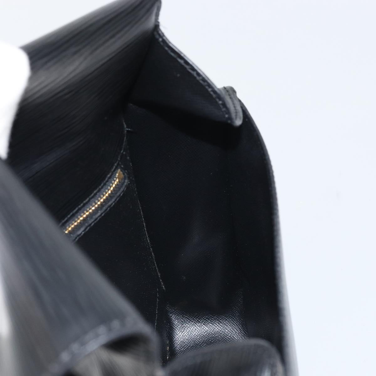 LOUIS VUITTON Epi Saint Cloud GM Shoulder Bag Black Noir M52192 LV Auth ka2049