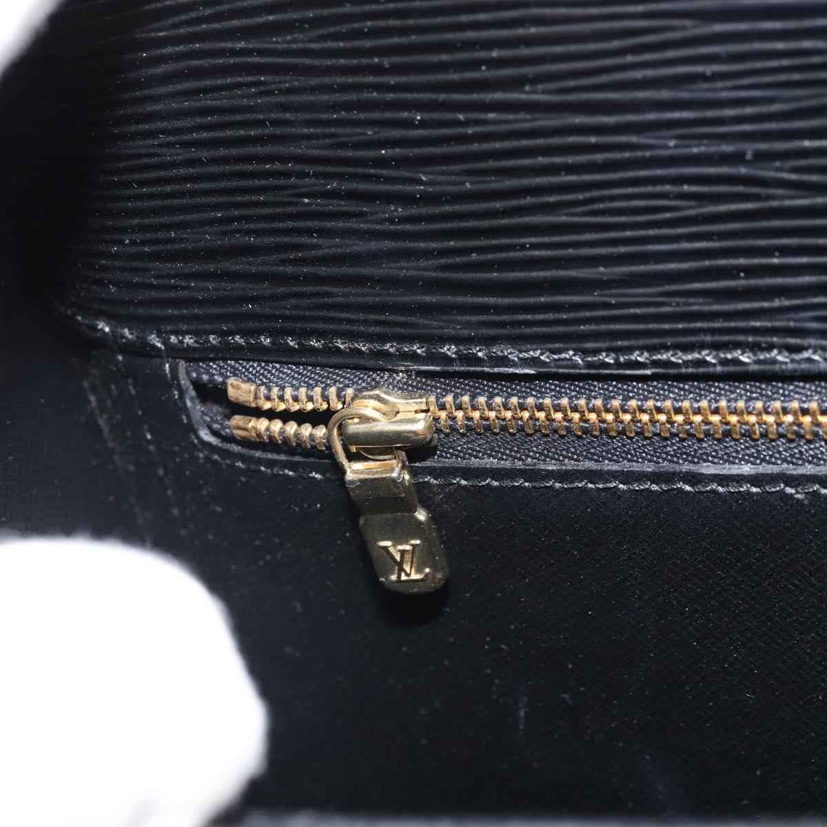 LOUIS VUITTON Epi Saint Cloud GM Shoulder Bag Black Noir M52192 LV Auth ka2049